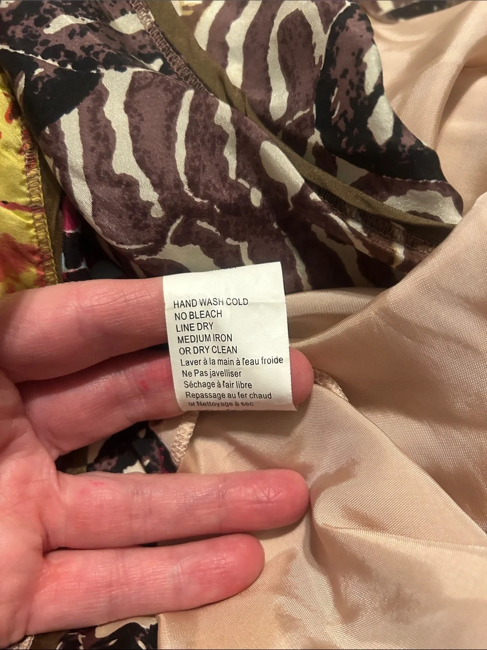 Tiny by Anthropologie Silk Fluttering Patchwork Boho Maxi Skirt. Size Medium